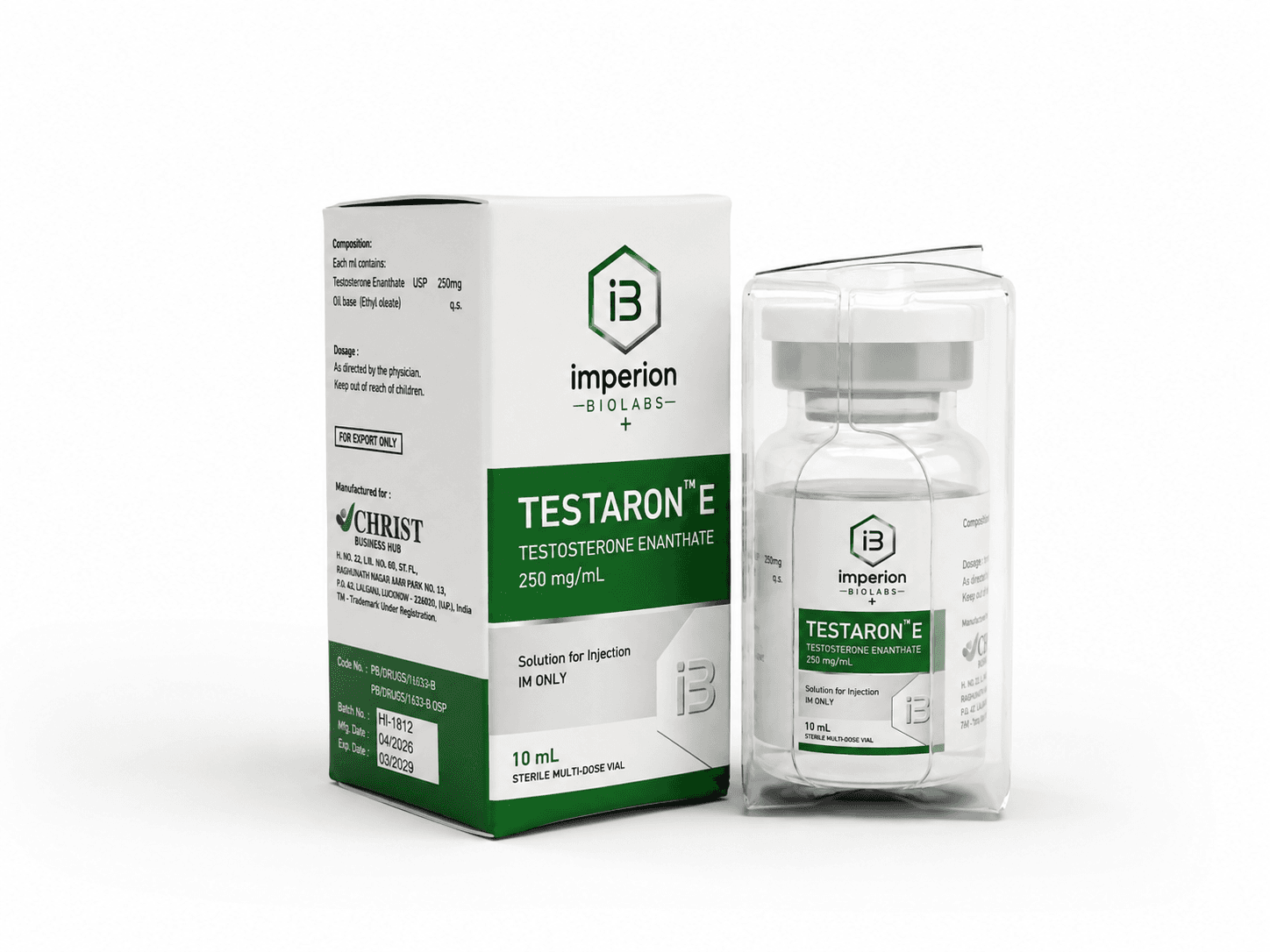 Testaron E — Testosterone Enanthate 250 mg/mL